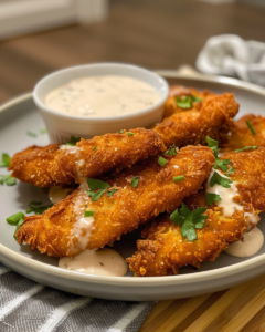 Crispy Chicken Tenders with Béchamel Sauce