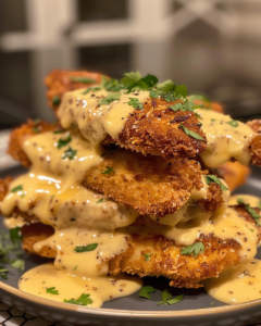 Crispy Chicken Tenders with Béchamel Sauce