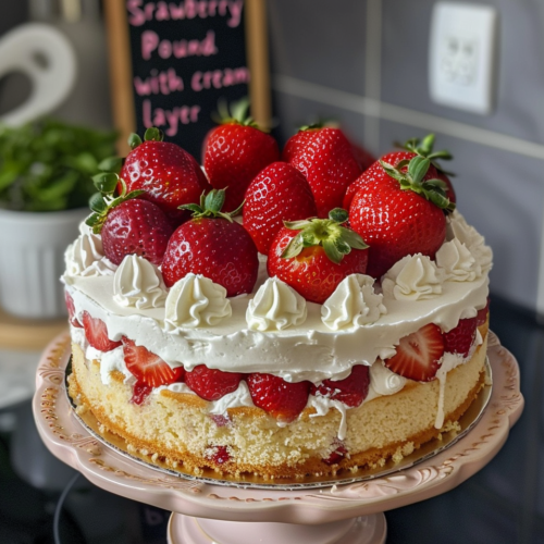 Strawberry Pound Cake